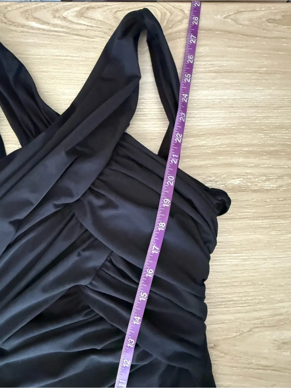 miraclesuit US 12 criss cross high neck one piece twist black swim beach modest